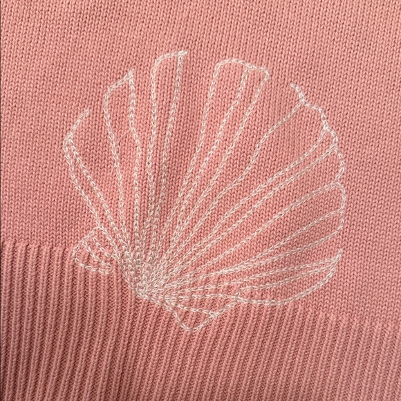Tuckernuck Pink Shell-Pattern Crewneck Sweater - Picture 3 of 6